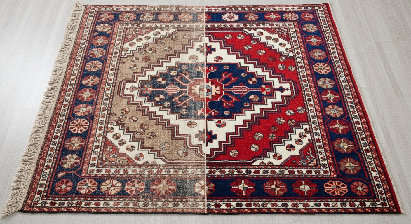 Halı Temizleme Önce Sonra